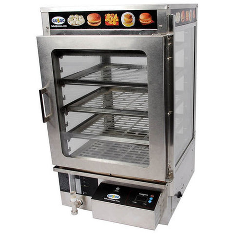Cozoc PW5002-4-16 16" Countertop Steamer Heated Display Case with 5 Shelves