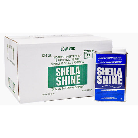 SHEILA SHINE INC. Sheila Shine Low VOC Stainless Steel Cleaner & Polish, 1 Quart