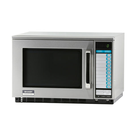 Sharp R-22GTF Heavy-Duty 1200W Commercial Microwave Oven, 0.7 cu ft