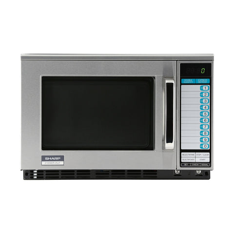 Sharp R-25JTF Heavy-Duty Commercial Microwave Oven, 2100W, 0.7 cu ft