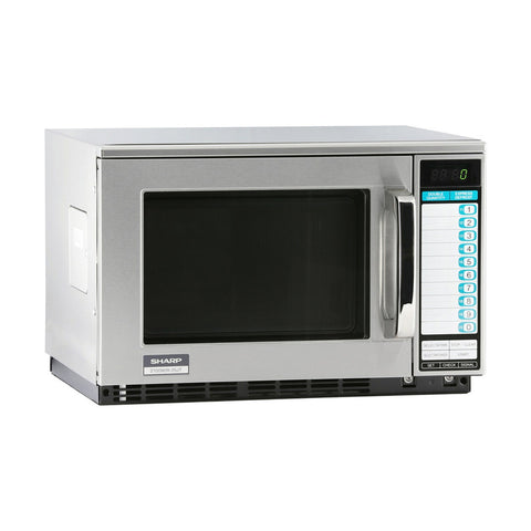 Sharp R-25JTF Heavy-Duty Commercial Microwave Oven, 2100W, 0.7 cu ft