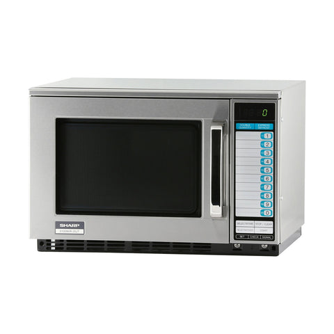 Sharp R-25JTF Heavy-Duty Commercial Microwave Oven, 2100W, 0.7 cu ft