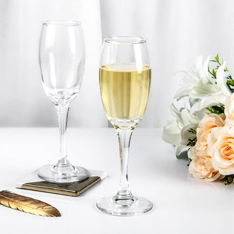 Enhanced Glassware R1806LB 5-3/4 oz. Teardrop Flute Glass