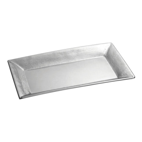 TableCraft R2212 Remington 22" x 12" Rectangular Stainless Steel Serving Tray