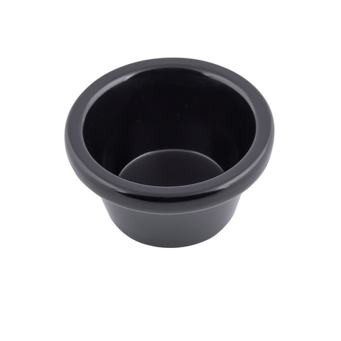 TableCraft RAM3BK 3 oz Black Smooth Melamine Ramekin
