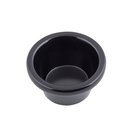 TableCraft RAM3BK 3 oz Black Smooth Melamine Ramekin