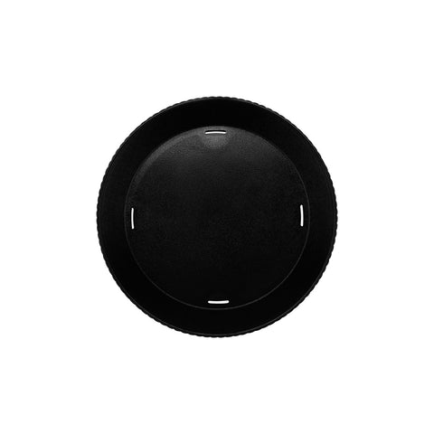 GET Enterprises RB-880-BK 10.5" Round Black Polypropylene Food Basket with Base
