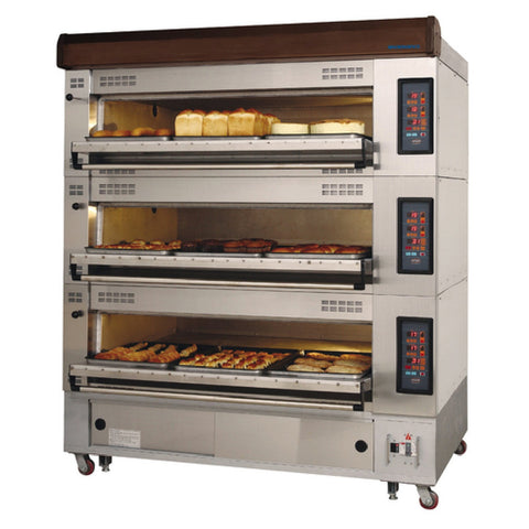 Turbo Air RBDO-33U 72.25 in Electric 3-Tier Deck Oven (Holds 3 Trays per Deck)
