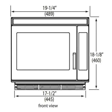 ACP (Amana Commercial Products) RC30S2 Heavy-Duty 3000W Commercial Microwave Oven, 1.0 cu ft, Touch Controls, 208-240V