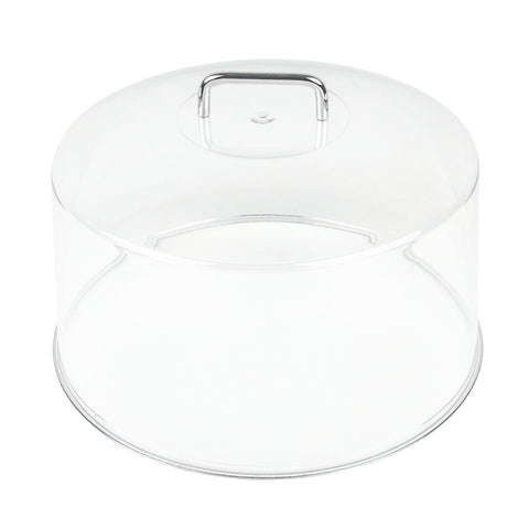 Cambro RD1200CW135 12" Camwear Round Cake Display Cover, Clear/Chrome