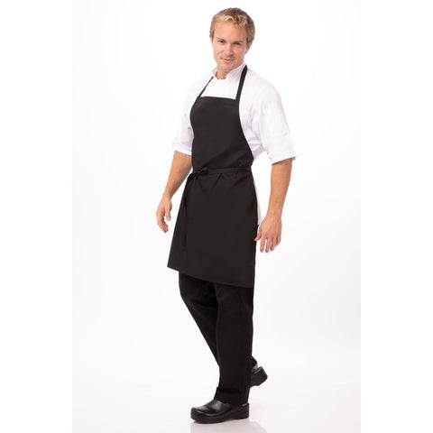 Chef Works REAPKBLK0 Unisex Bib Apron (APK)