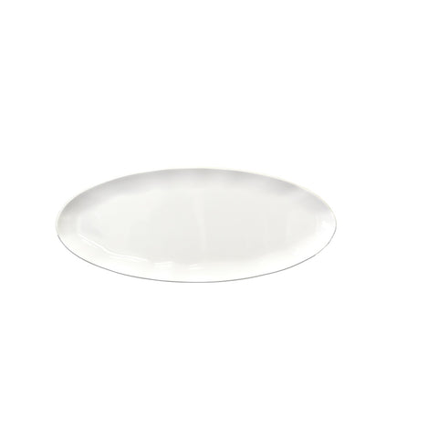 Thunder Group RF2024W 24" x 10" White Melamine Oval Platter