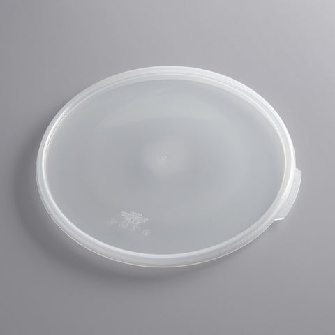 Cambro RFS12SCPP190 Translucent Round Seal Cover for 12, 18 and 22 Qt. Camwear Containers