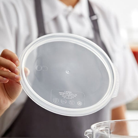 Cambro RFS2SCPP190 Camwear Translucent Round Seal Cover for 2 & 4 Qt. Containers