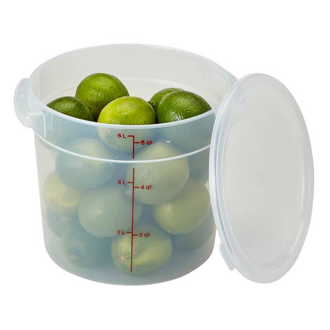 Cambro RFS6SCPP190 Translucent Round Seal Lid for 6 and 8 Qt Round Food Storage Containers