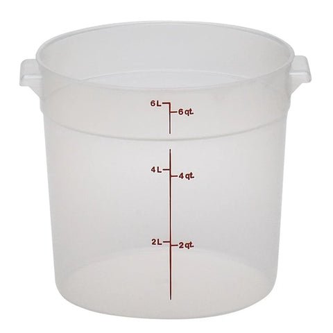 Cambro RFS6SCPP190 Translucent Round Seal Lid for 6 and 8 Qt Round Food Storage Containers