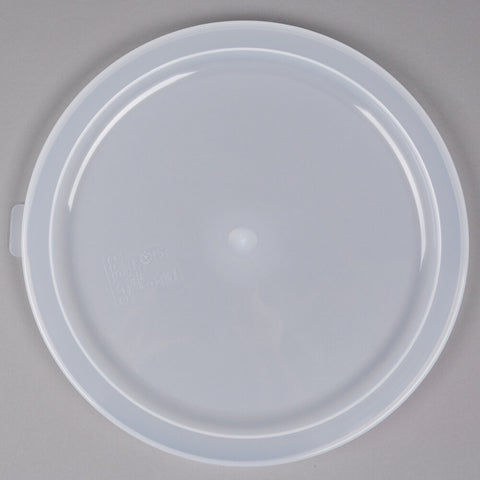 Cambro RFSC12PP190 Translucent Round Polypropylene Food Storage Container Lid for 12, 18 and 22 Qt.