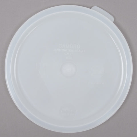 Cambro RFSC2148 White Round Polyethylene Lid for 2 and 4 Qt. Food Storage Containers