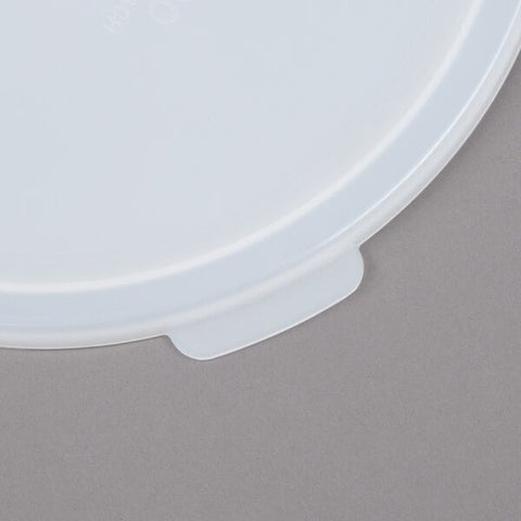 Cambro RFSC2148 White Round Polyethylene Lid for 2 and 4 Qt. Food Storage Containers