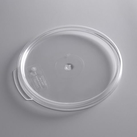 Cambro RFSCWC2135 Clear Round Polycarbonate Lid for 2 & 4 Qt. Camwear Food Storage Containers