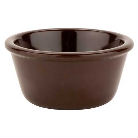 G.E.T. Enterprises RM-388-BR 3 oz. Brown Smooth Melamine Ramekin