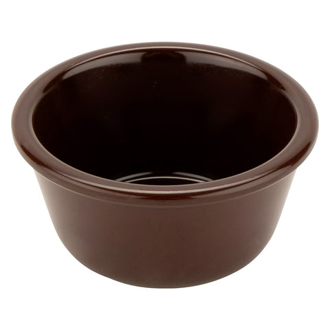 G.E.T. Enterprises RM-388-BR 3 oz. Brown Smooth Melamine Ramekin
