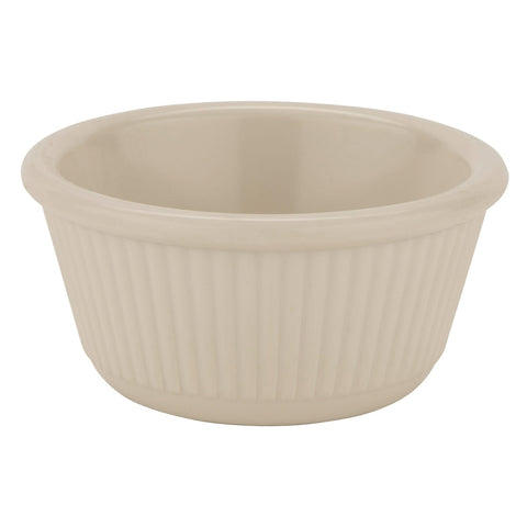 G.E.T. Enterprises RM-389-IV 3 oz. Ivory Fluted Melamine Ramekin