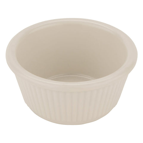 G.E.T. Enterprises RM-389-IV 3 oz. Ivory Fluted Melamine Ramekin