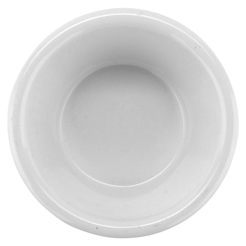 G.E.T. Enterprises RM-389-W 3 oz. White Fluted Melamine Ramekin