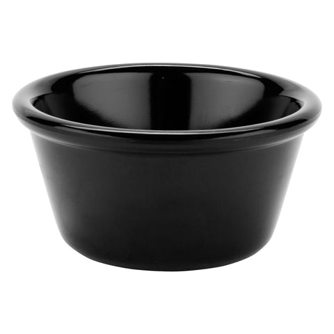 G.E.T. Enterprises RM-400-BK 4 oz. Black Smooth Melamine Ramekin