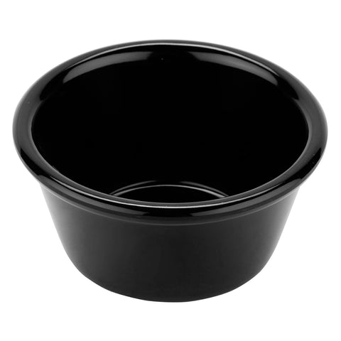 G.E.T. Enterprises RM-400-BK 4 oz. Black Smooth Melamine Ramekin