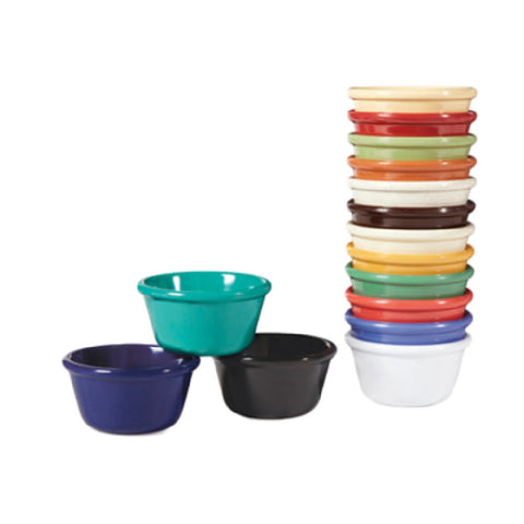 G.E.T. Enterprises RM-400-BK 4 oz Black Cone-Shaped Melamine Ramekin