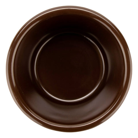 GET Enterprises RM-400-BR 4 oz. Brown Melamine Ramekin