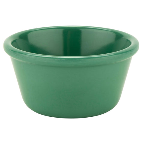 G.E.T. Enterprises RM-400-FG 4 oz. Rainforest Green Smooth Melamine Ramekin