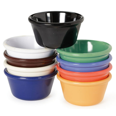 G.E.T. Enterprises RM-400-PB 4 oz. Peacock Blue Smooth Melamine Ramekin