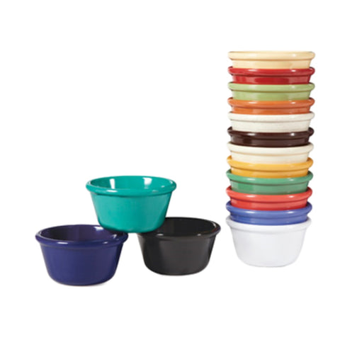 GET Enterprises RM-400-PB 4 oz. Peacock Blue Smooth Melamine Ramekin