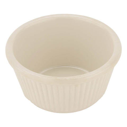 G.E.T. Enterprises RM-401-IV 4 oz. Ivory Fluted Melamine Ramekin