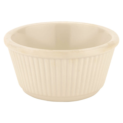 G.E.T. Enterprises RM-401-IV 4 oz. Ivory Fluted Melamine Ramekin