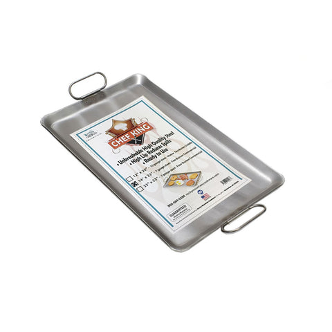 Rocky Mountain Cookware RM1016 10" x 16" 2-Burner Steel Camping Griddle