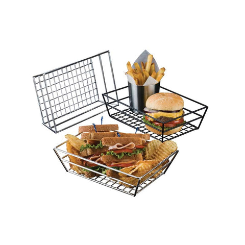 American Metalcraft RMB95B Small Grid Black Wire Basket