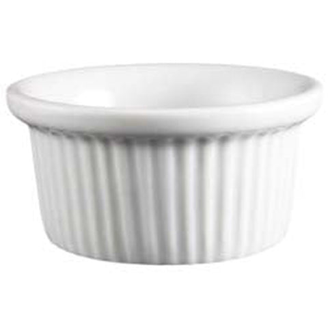 Vertex China RMK-3-P Market Buffet Fluted Porcelain Ramekin, 3 oz.