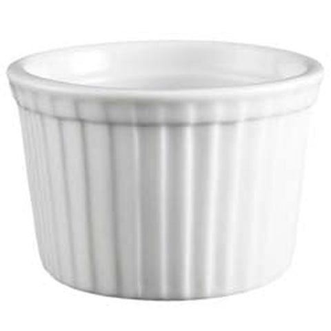 Vertex China RMK-4-P Porcelain Fluted Ramekin, 4 oz