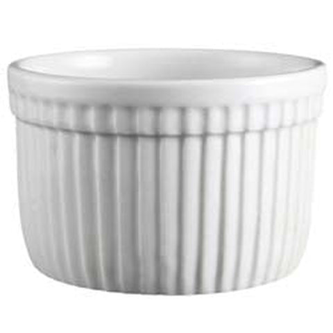 Vertex China RMK-6-P Market Buffet 6 oz Porcelain Fluted Ramekin