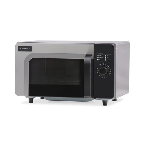 Amana RMS10DSA Commercial Countertop Microwave Oven, 0.8 cu ft, 1000W, Dial Controls, 120V
