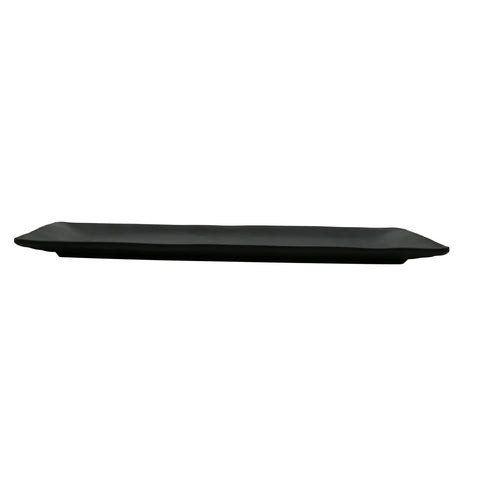 G.E.T. Enterprises RP-1865-BK Nara 18" x 6-1/2" Black Rectangular Melamine Serving/Display Tray