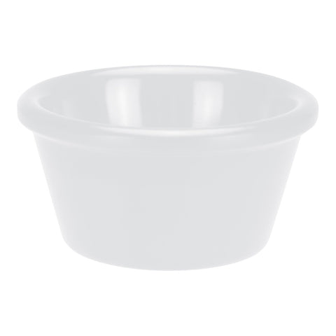 Winco RP-3W White Plain Melamine Ramekin, 3 oz