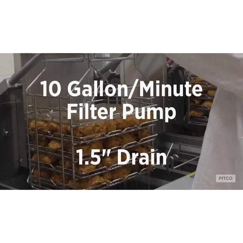 Pitco RP14 Portable Fryer Filter, 55 lb Oil Capacity, Mobile with Reversible Pump