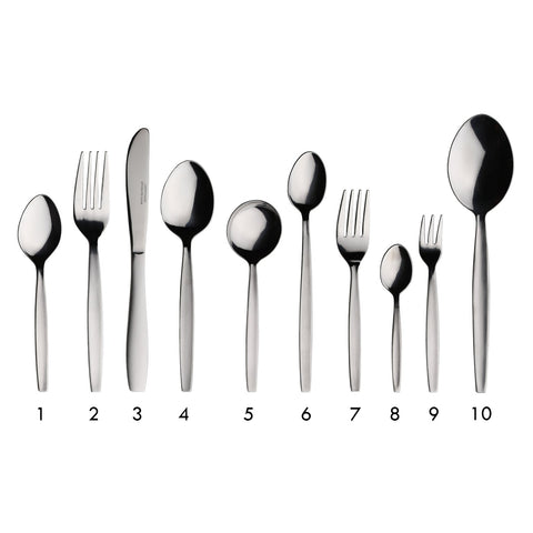 Libertyware RSQ10 Reunion Square Serving Spoon, 8-Inch Heavy 18/0 Stainless Steel, Satin Finish