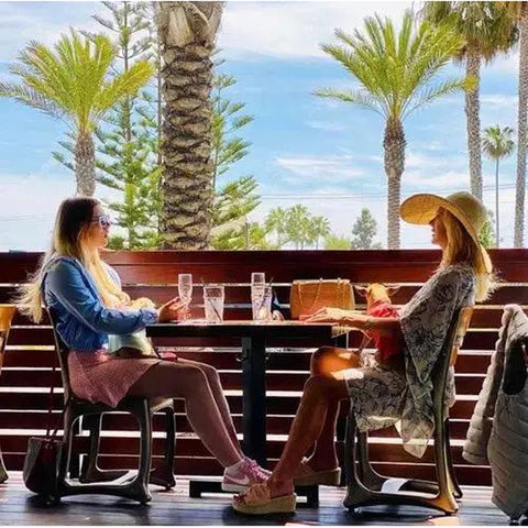 Rockless Table RT17DH2PK Standard Dining Height Table Base Legs (17" Span), Pair