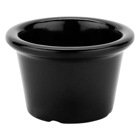 G.E.T. Enterprises S-610-BK 1.5 oz. Black Smooth Melamine Ramekin